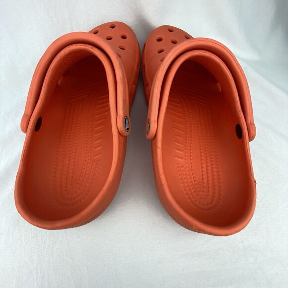 CROCS Classic Clogs Adult Unisex M8 W10 Tangerine Orange Slip-ons Shoes Sandals - Picture 7 of 12